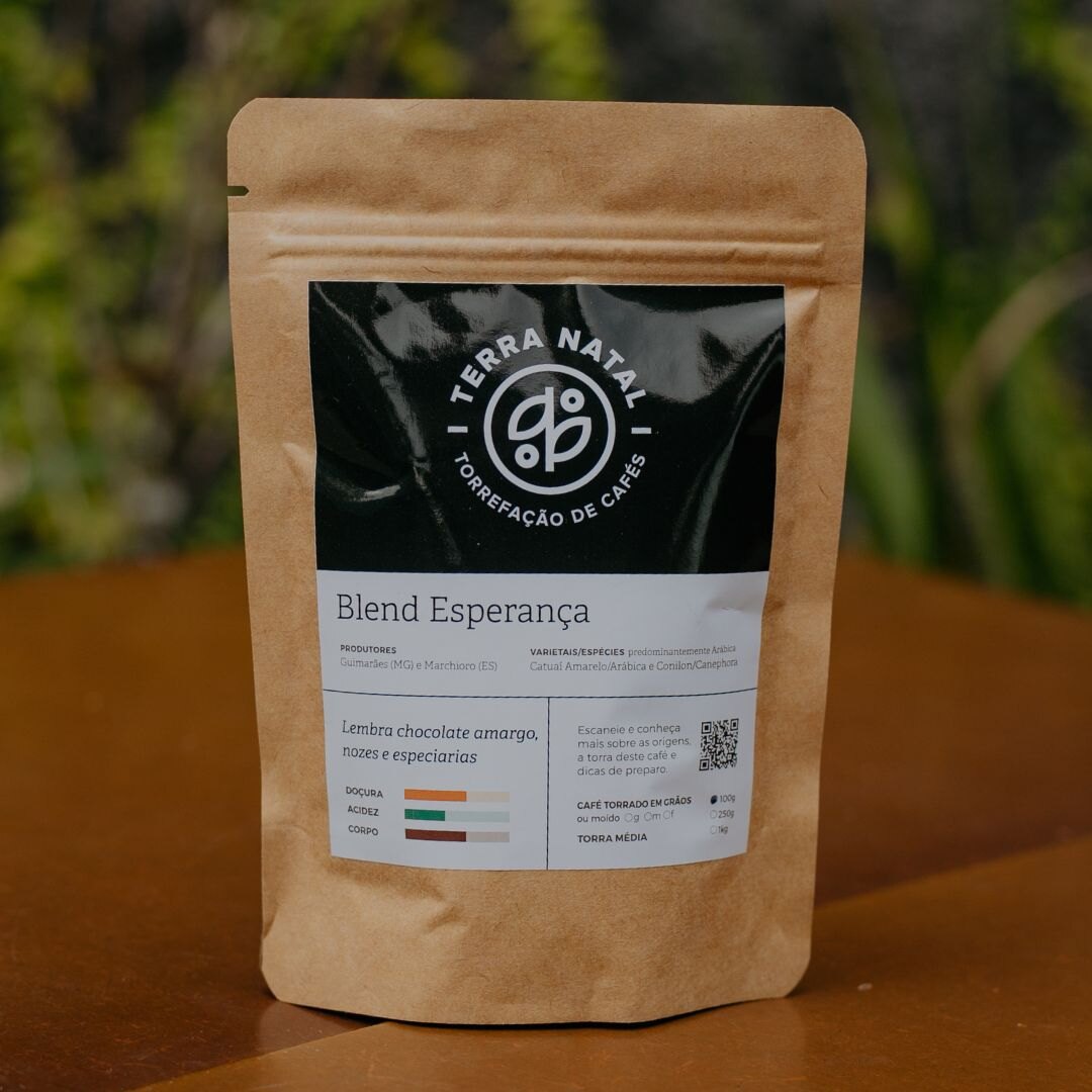 Pacote do café Blend Esperança